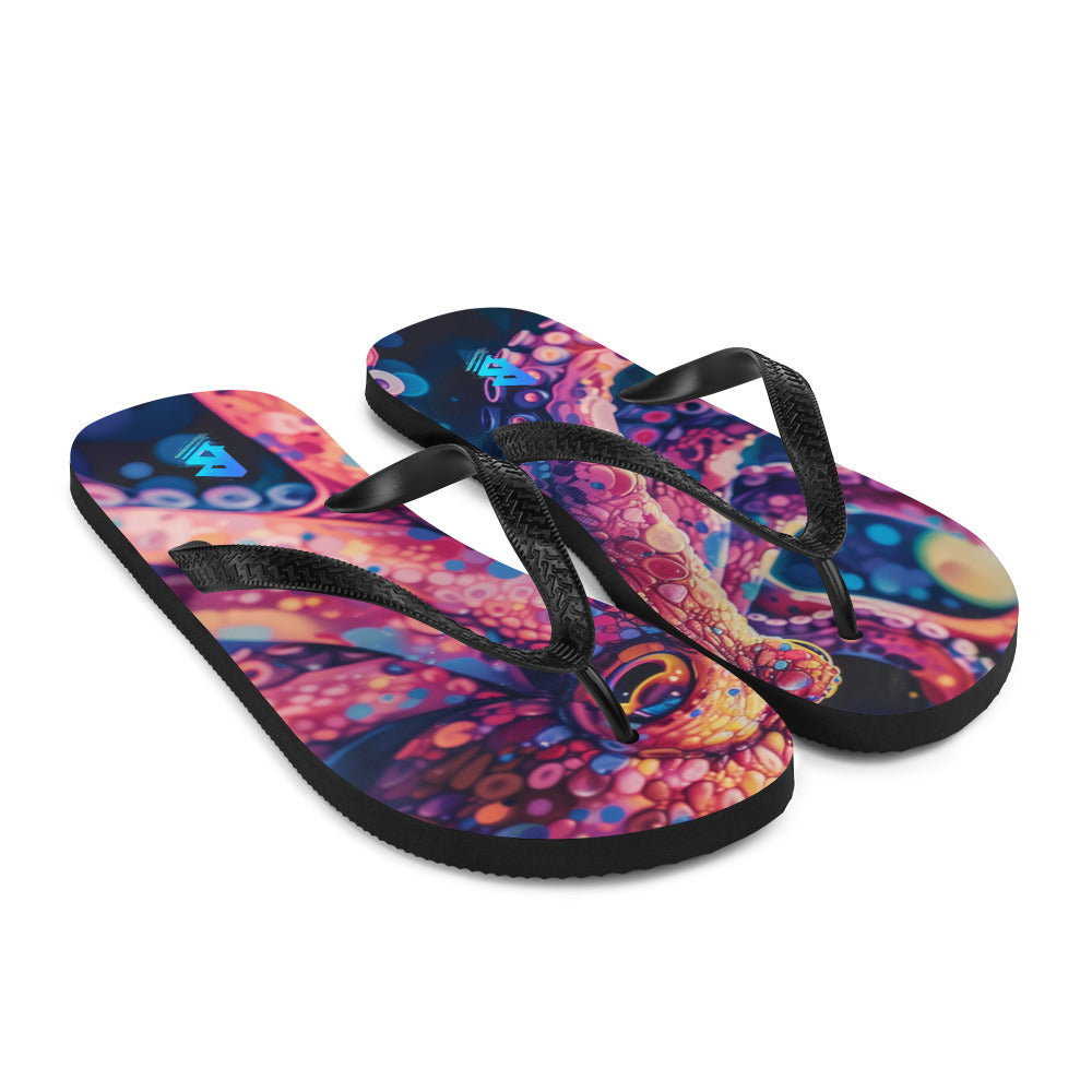 Octopus pink Flip-Flops