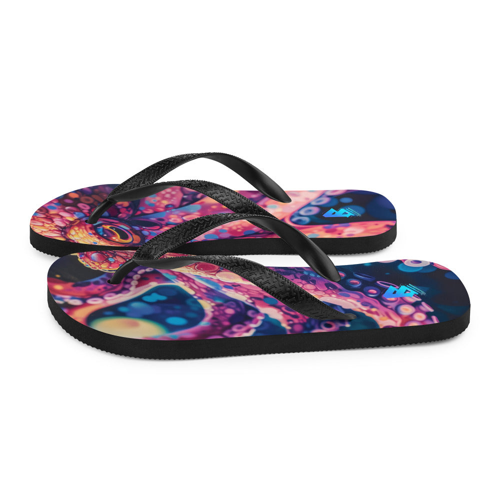 Octopus pink Flip-Flops