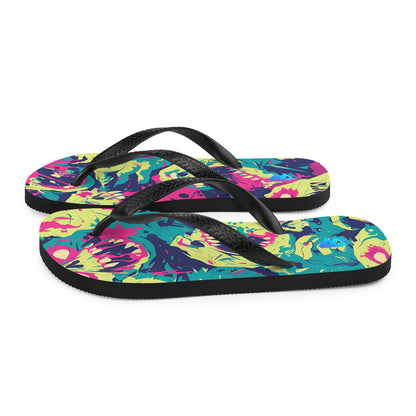 cartoon zombies Flip-Flops