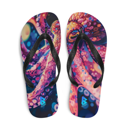 Octopus pink Flip-Flops