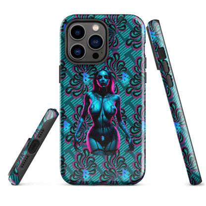 Pinup Turquoise Girl Tough Case for iPhone®