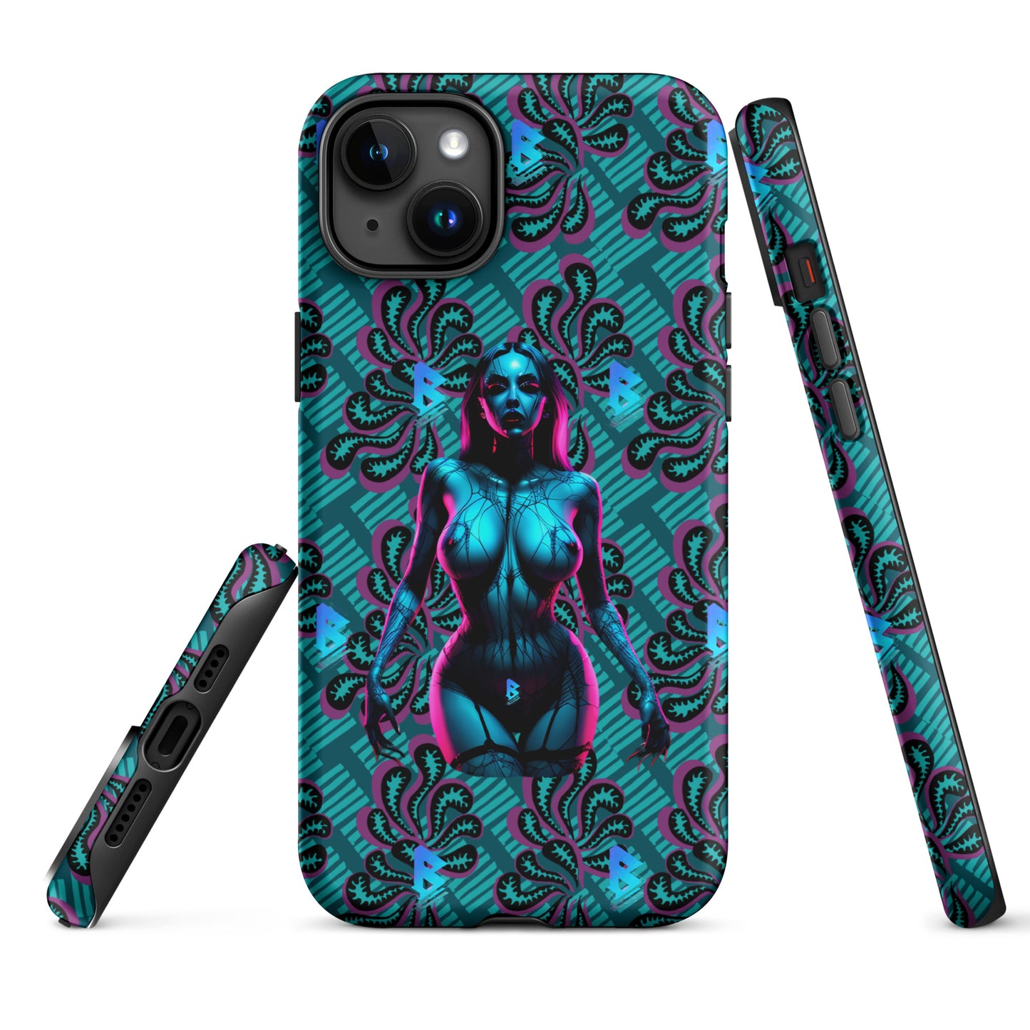 Pinup Turquoise Girl Tough Case for iPhone®