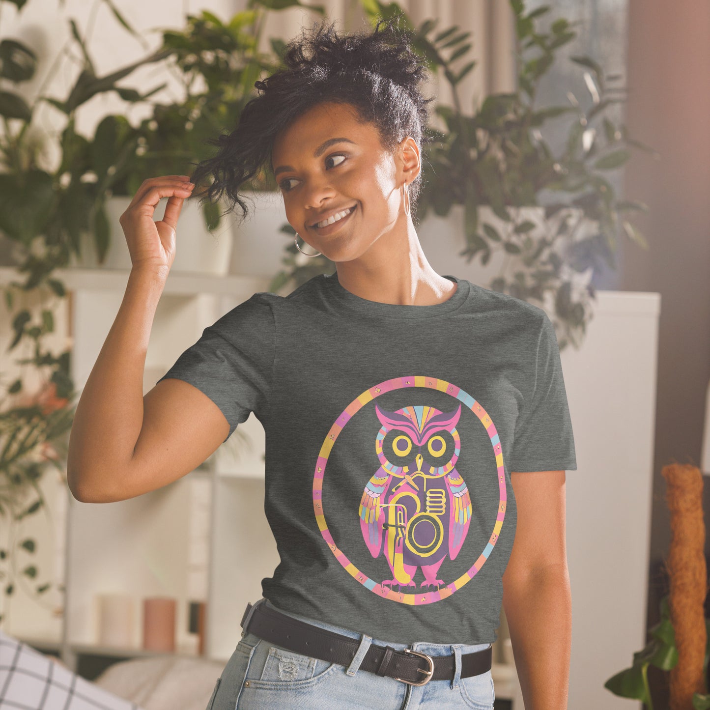 The Wise Owl Short-Sleeve Unisex T-Shirt - Free Delivery! Reggae / Dub / Ska / Ska punk / Punk - Alternative Apparel and Merch Only from Phase B Records.