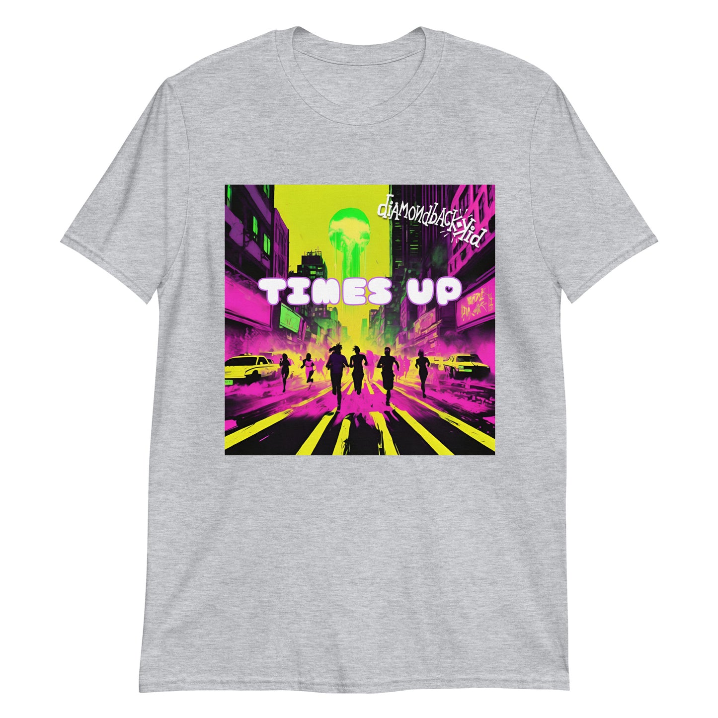 Diamondback Kid TIMES UP Short-Sleeve Unisex T-Shirt - Free Delivery! Hip-Hop / EDM / Underground - Alternative Apparel and Merch Only from Phase B Records.