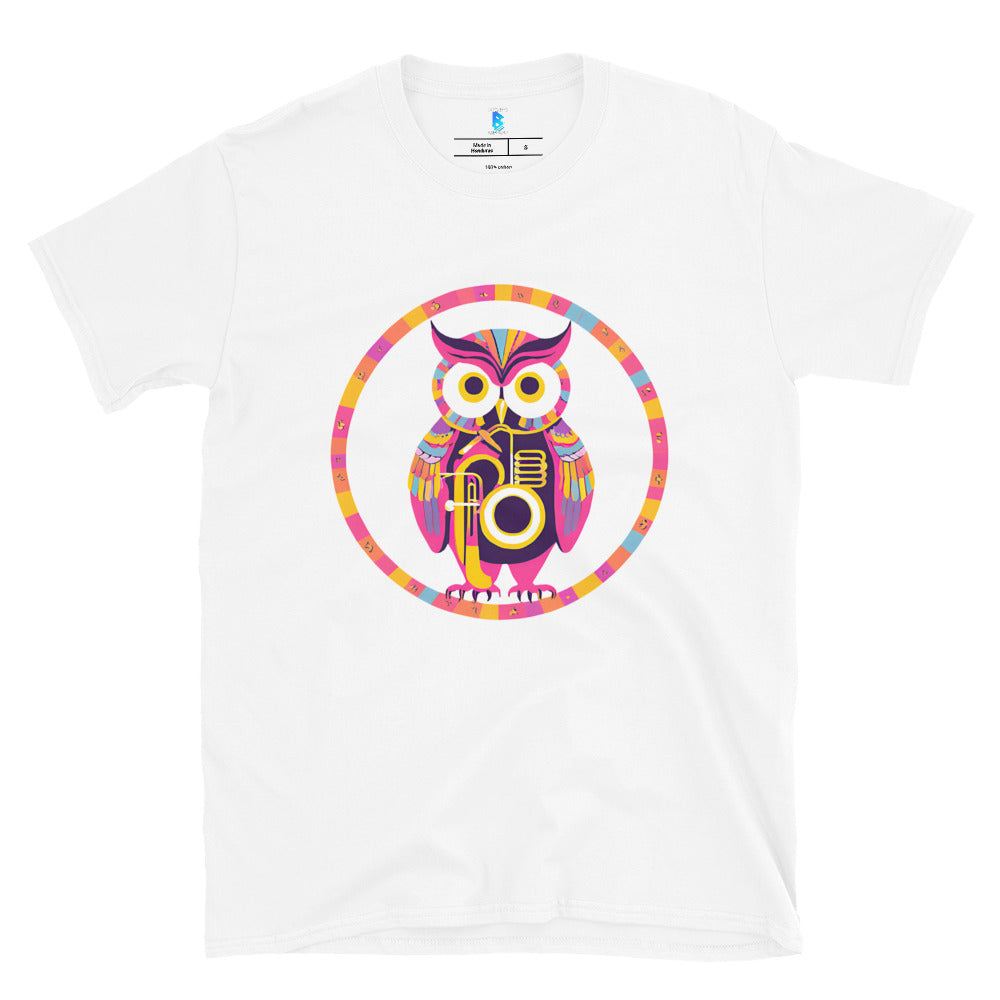 The Wise Owl Short-Sleeve Unisex T-Shirt - Free Delivery! Reggae / Dub / Ska / Ska punk / Punk - Alternative Apparel and Merch Only from Phase B Records.