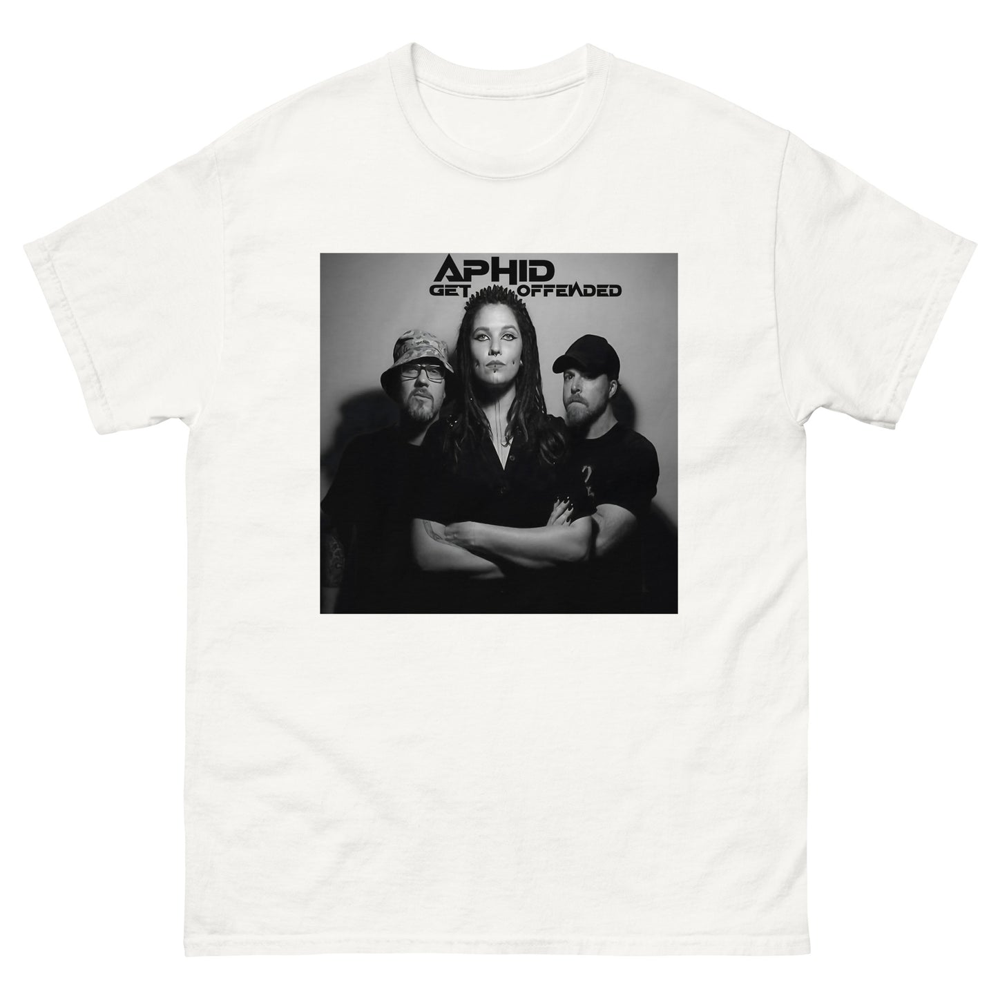 APHID 'Get Offended' Unisex classic Rock / Metal tee - Free Delivery! Alternative Graphic T shirts