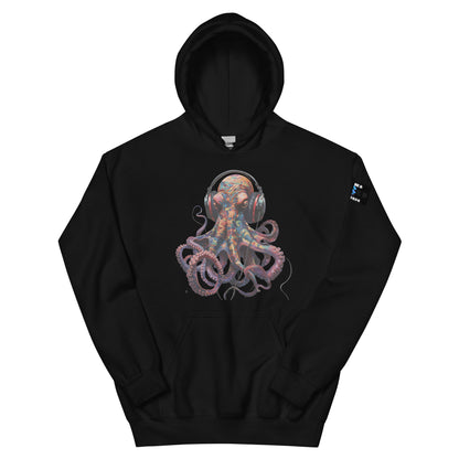 Octopus Headphones Unisex Hoodie