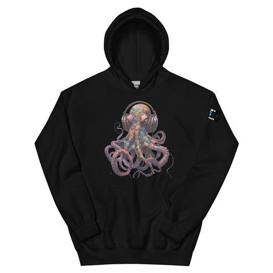 Octopus Headphones Unisex Hoodie