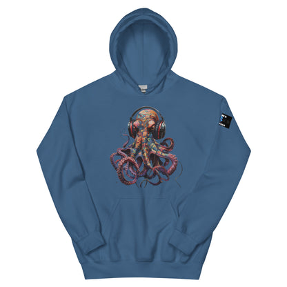 Octopus Headphones Unisex Hoodie