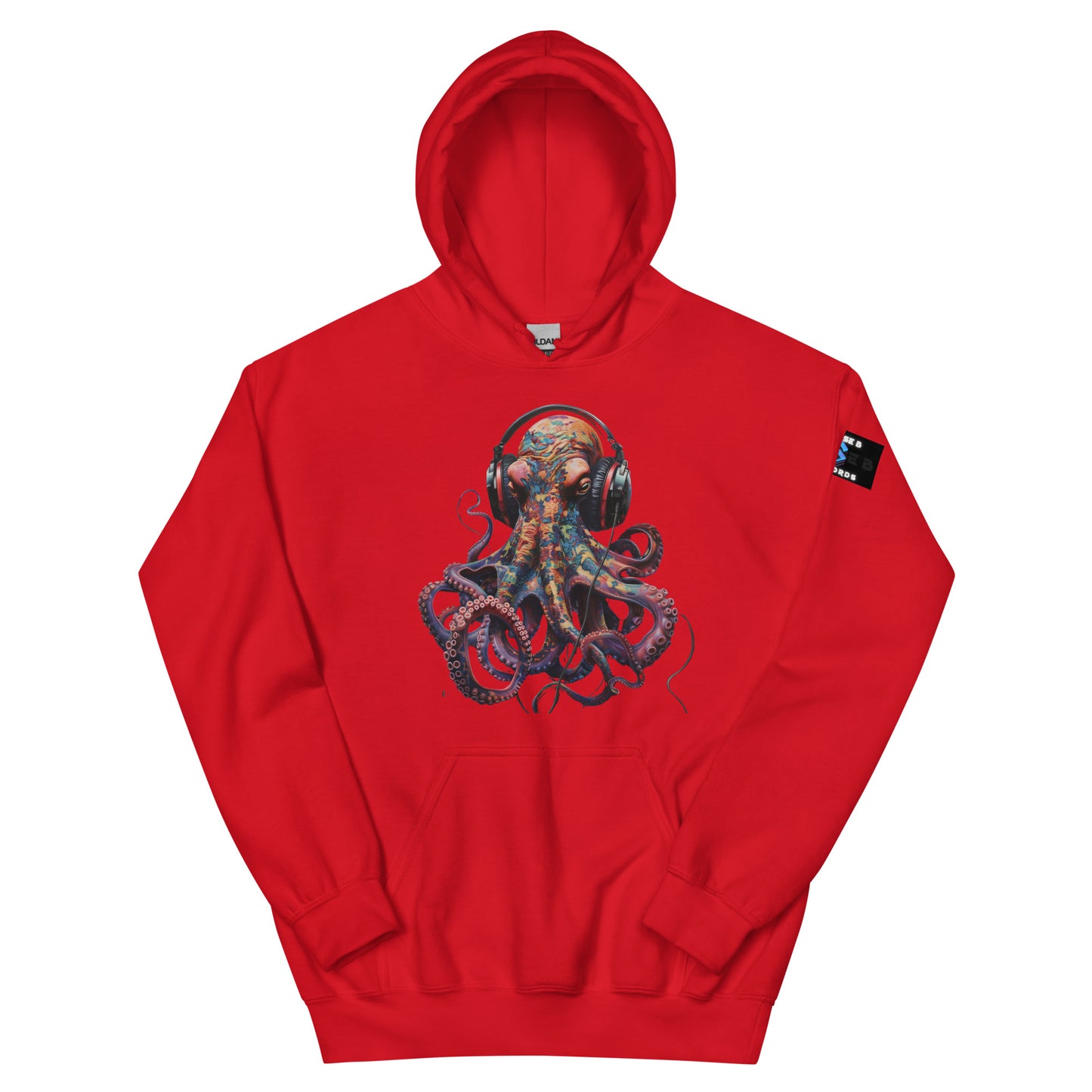 Octopus Headphones Unisex Hoodie