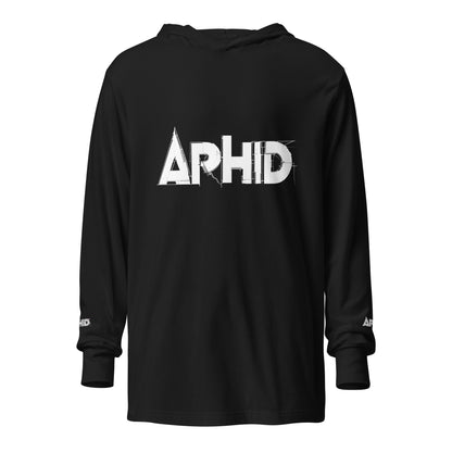 Aphid Unisex Hooded long-sleeve Rock / Metal tee - Free Delivery! Alternative Graphic T shirts. Plus Size to 2XL