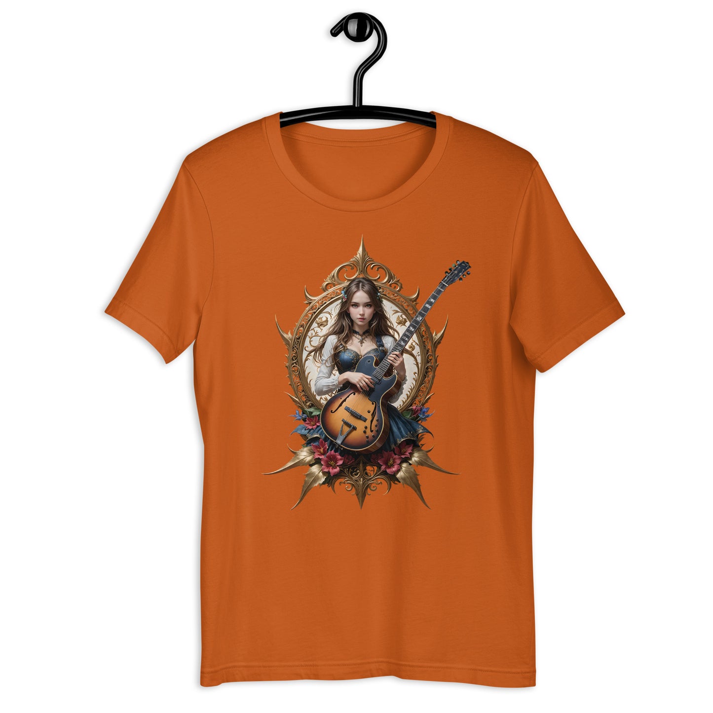 Guitar Queen Pinup Girl Unisex t-shirt