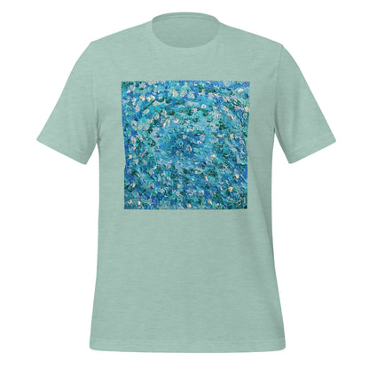 Jess Lewis - Acrylic Artwork printed tee Abstract Blues Unisex