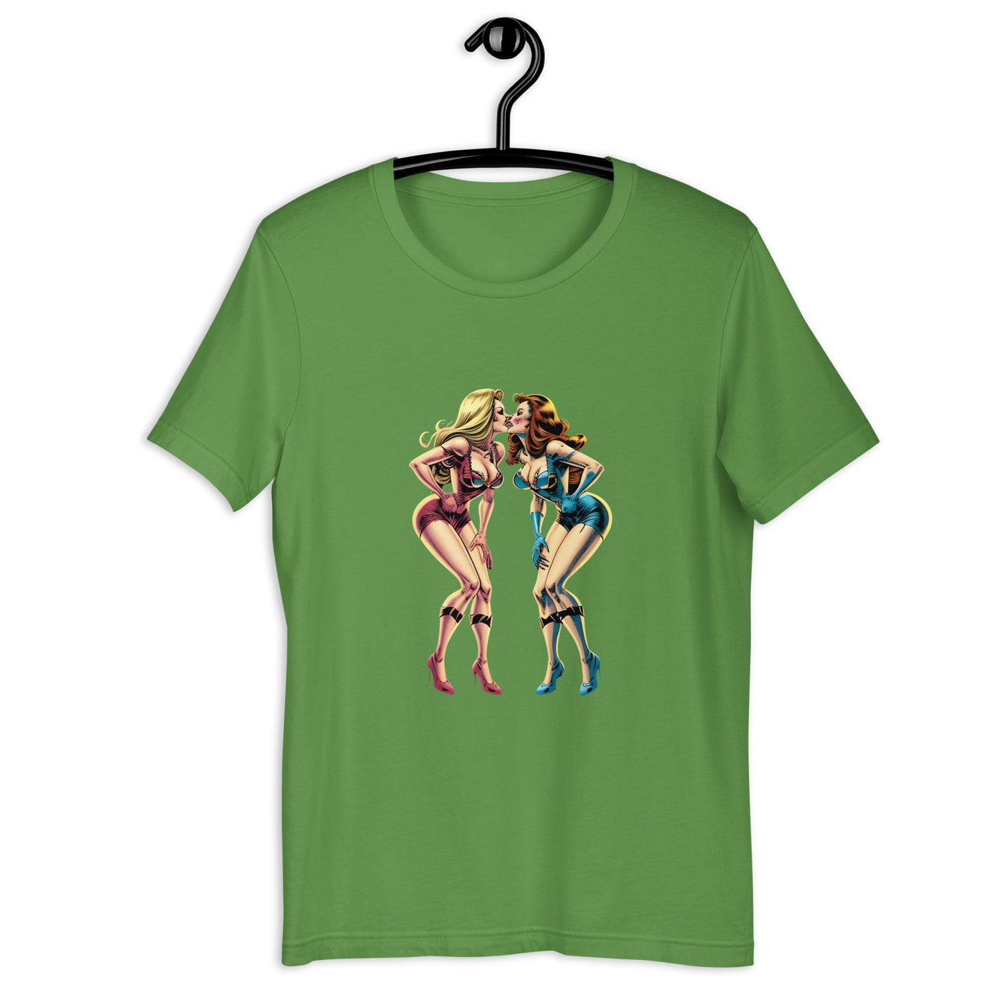 Retro Space Girls Pin up Unisex graphic T shirt