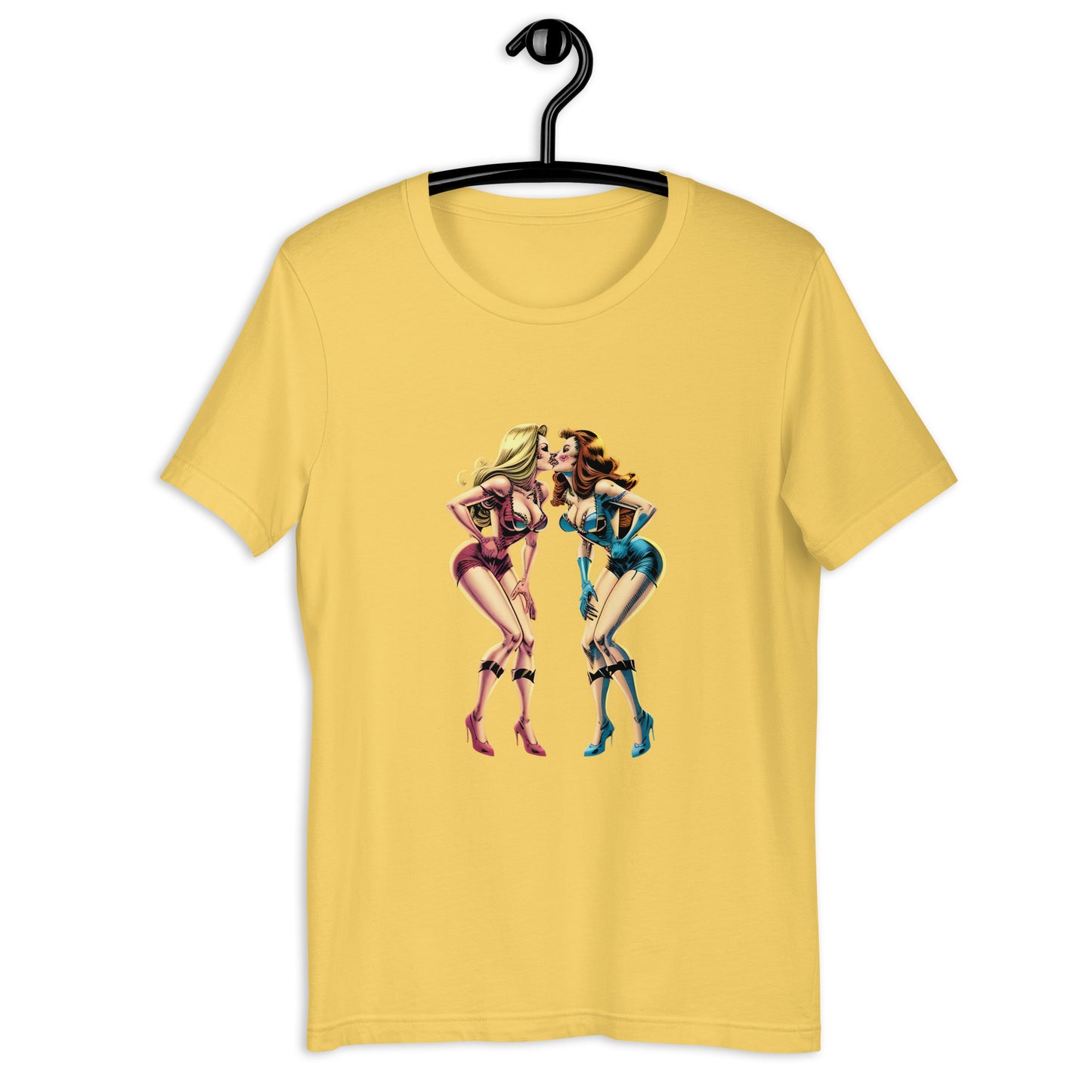 Retro Space Girls Pin up Unisex graphic T shirt