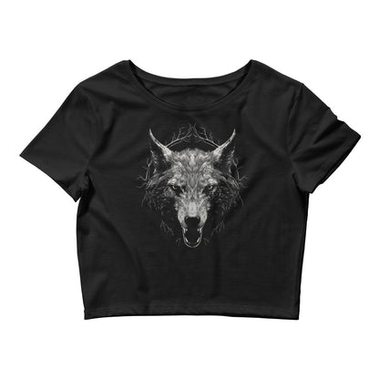 Dead Deceased Unleash the Wolves Women’s Crop Tee - Free Delivery! Rock / Metal / Gothic Alternative - Alternative Apparel Only from Phase B Records.