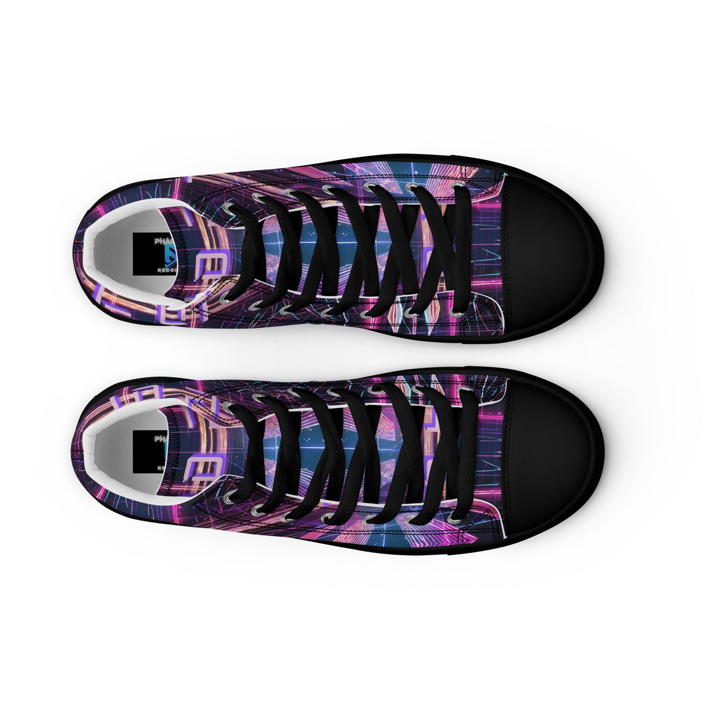 LO FI Women’s high top canvas shoes - Free Delivery! Rock / Metal / Electronic / EDM / Underground - Alternative Apparel and Merch Only from Phase B Records.