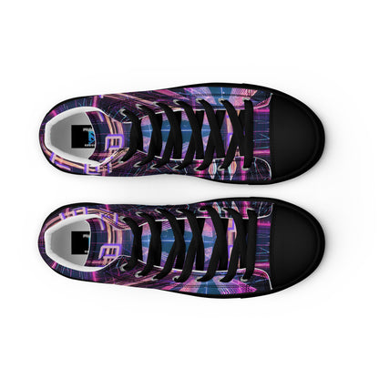 LO FI Women’s high top canvas shoes - Free Delivery! Rock / Metal / Electronic / EDM / Underground - Alternative Apparel and Merch Only from Phase B Records.