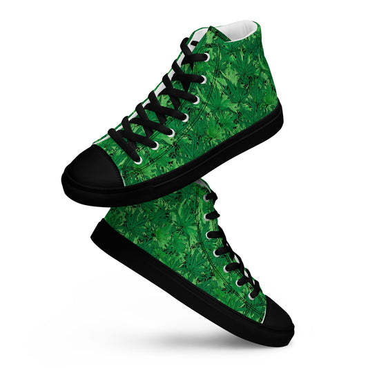 Weed Women’s high top canvas shoes