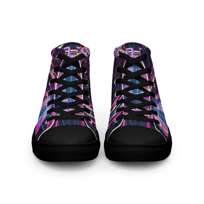 LO FI Women’s high top canvas shoes - Free Delivery! Rock / Metal / Electronic / EDM / Underground - Alternative Apparel and Merch Only from Phase B Records.