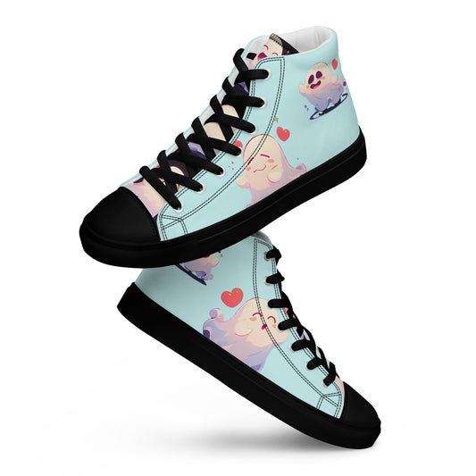 Ghost Love Women’s high top canvas shoes