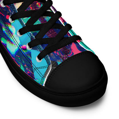 Jess Lewis Andromeda Women’s high top canvas shoes - Free Delivery! Rock / Mathrock / Progressive / Jazz Fusion - Alternative Apparel and Merch Only from Phase B Records.