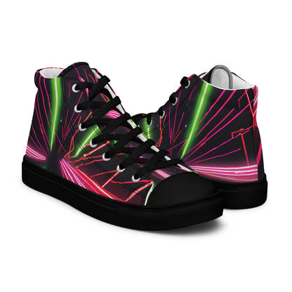 Phase B Records EDM Women’s high top canvas shoes - Free Delivery! Rock / Metal / Electronic / EDM / Underground - Alternative Apparel and Merch Only from Phase B Records.