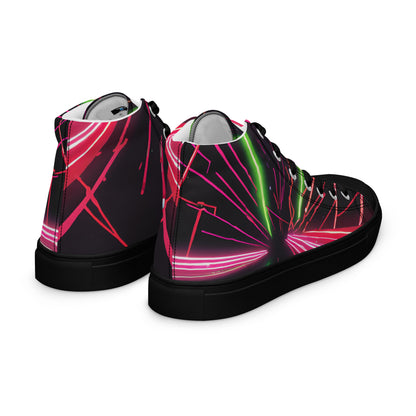 Phase B Records EDM Women’s high top canvas shoes - Free Delivery! Rock / Metal / Electronic / EDM / Underground - Alternative Apparel and Merch Only from Phase B Records.