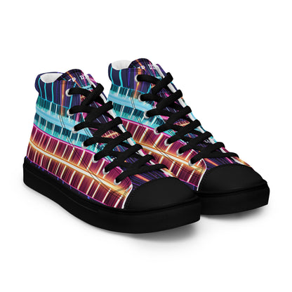 Clip Dist. Women’s high top canvas shoes - Free Delivery! Rock / Metal / Electronic / EDM / Underground - Alternative Apparel and Merch Only from Phase B Records.