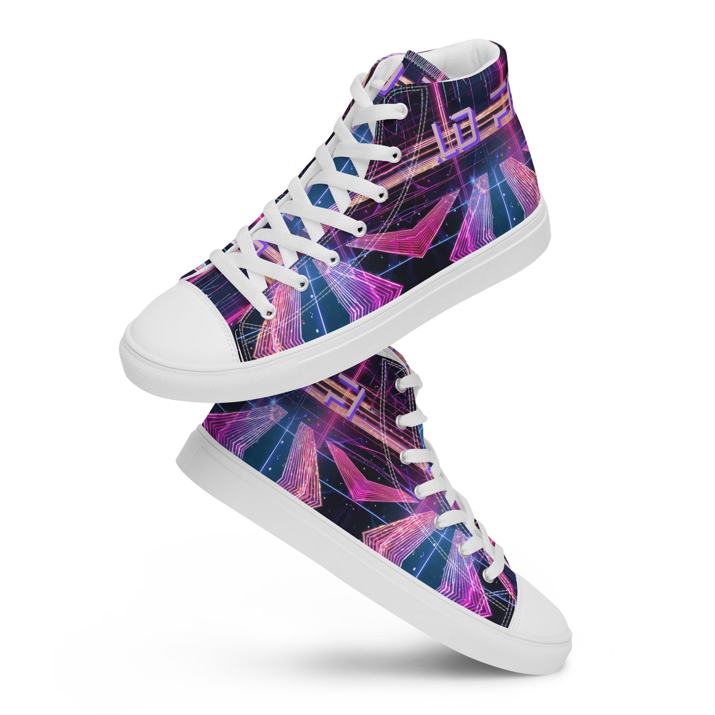 LO FI Women’s high top canvas shoes - Free Delivery! Rock / Metal / Electronic / EDM / Underground - Alternative Apparel and Merch Only from Phase B Records.