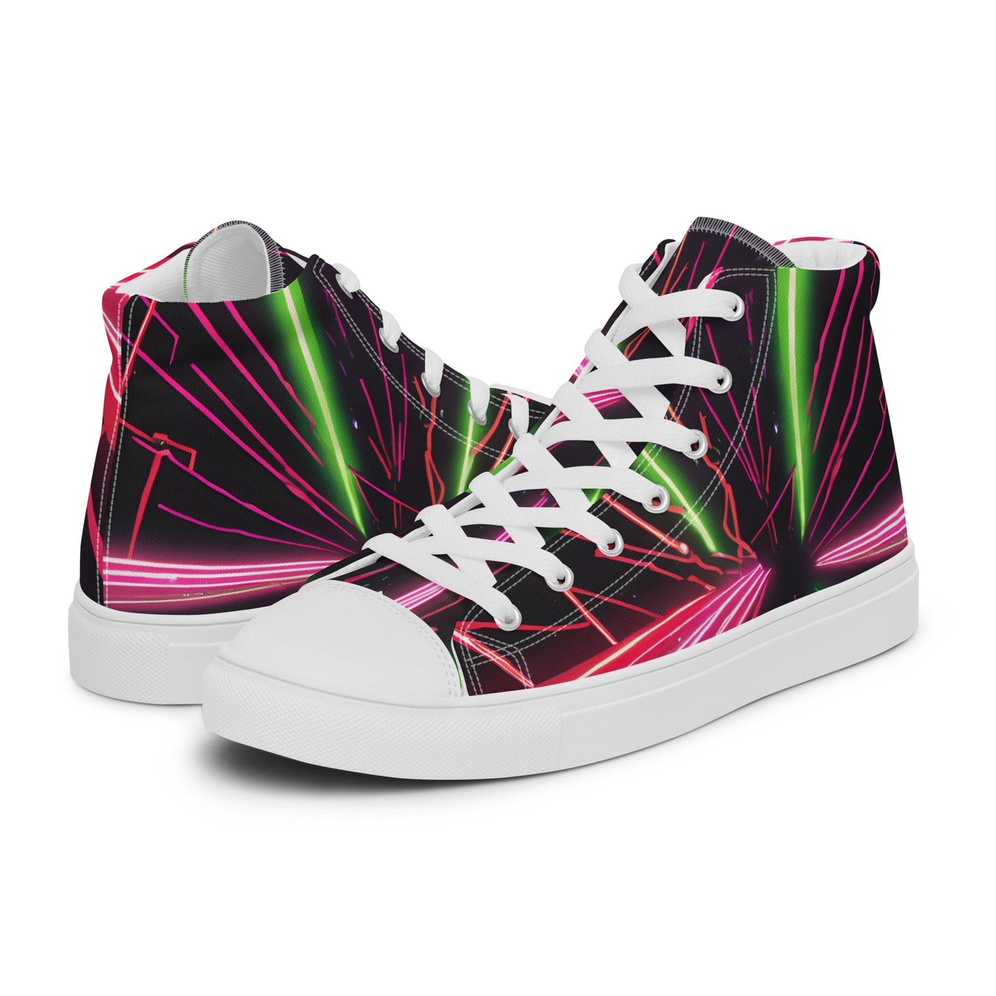 Phase B Records EDM Women’s high top canvas shoes - Free Delivery! Rock / Metal / Electronic / EDM / Underground - Alternative Apparel and Merch Only from Phase B Records.