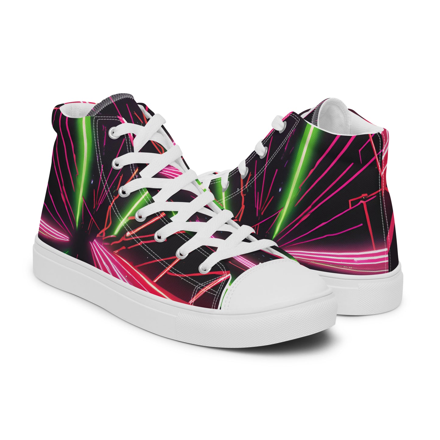 Phase B Records EDM Women’s high top canvas shoes - Free Delivery! Rock / Metal / Electronic / EDM / Underground - Alternative Apparel and Merch Only from Phase B Records.