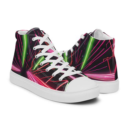 Phase B Records EDM Women’s high top canvas shoes - Free Delivery! Rock / Metal / Electronic / EDM / Underground - Alternative Apparel and Merch Only from Phase B Records.