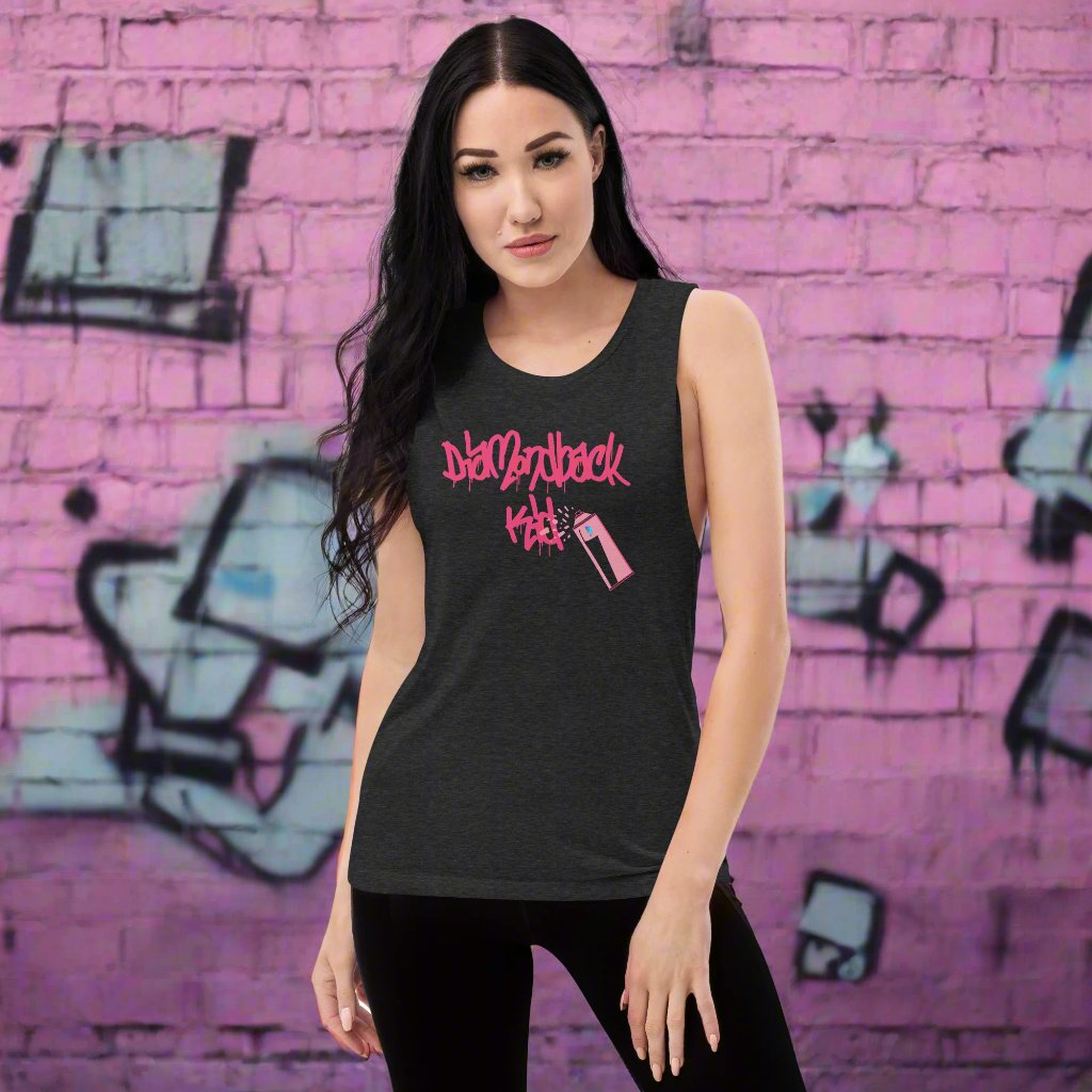 Diamondback Kid Ladies’ Muscle Tank- Free Delivery! Hip-Hop / EDM / Underground - Alternative Apparel and Merch Only from Phase B Records.