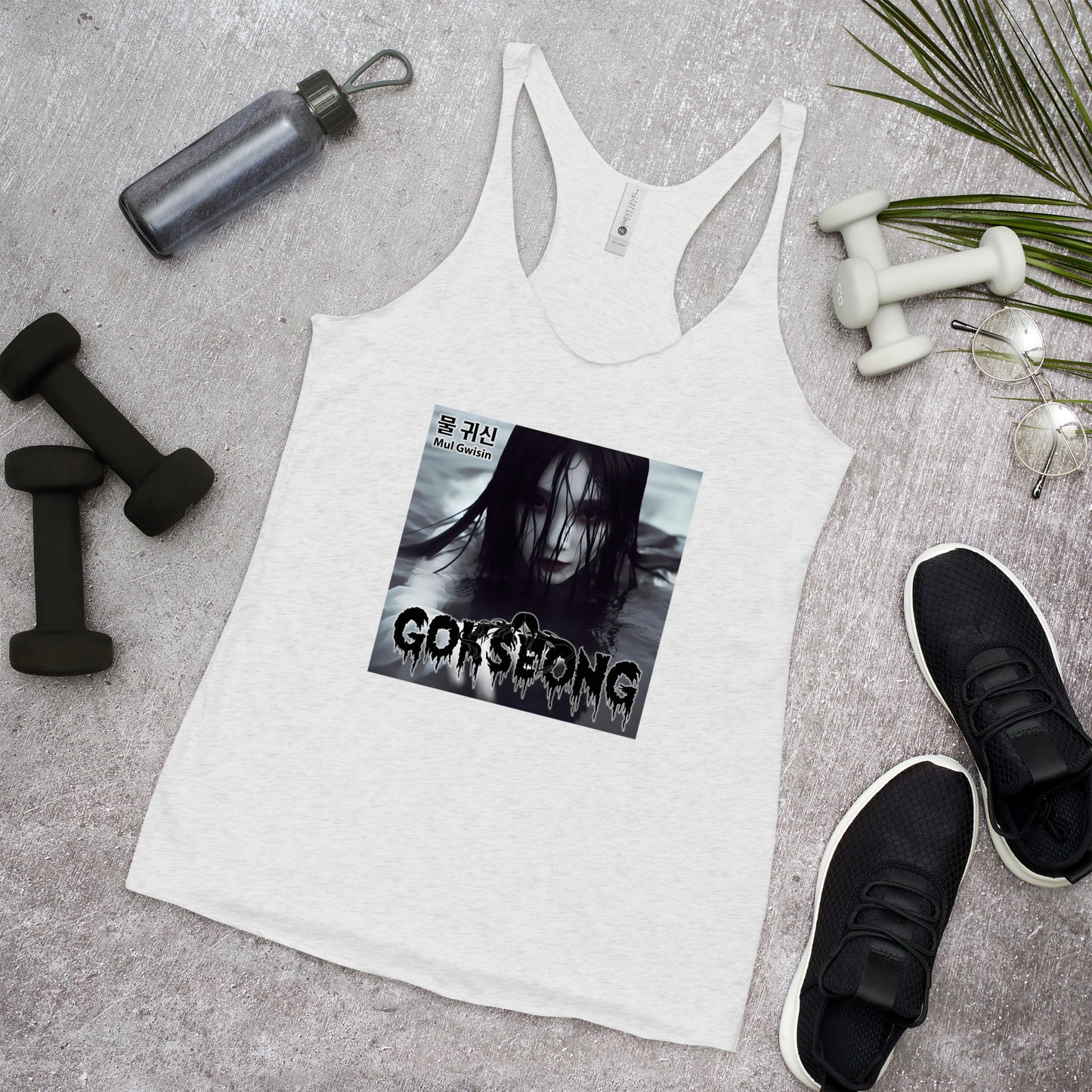 Gokseong Mul Gwisin Women's Racerback Tank - Free Delivery! Rock / Metal / Alternative - Alternative Apparel and Merch Only from Phase B Records.